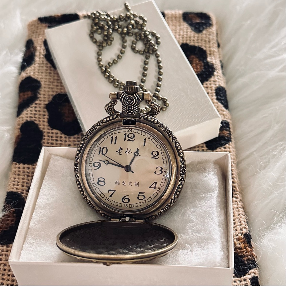 Vintage Bronze Pocket Watch